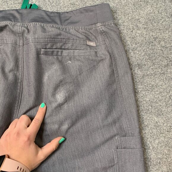 Figs Scrub Pants Mens L Graphite Grey Technical Collection Cargo Pocket Straight - Picture 12 of 15